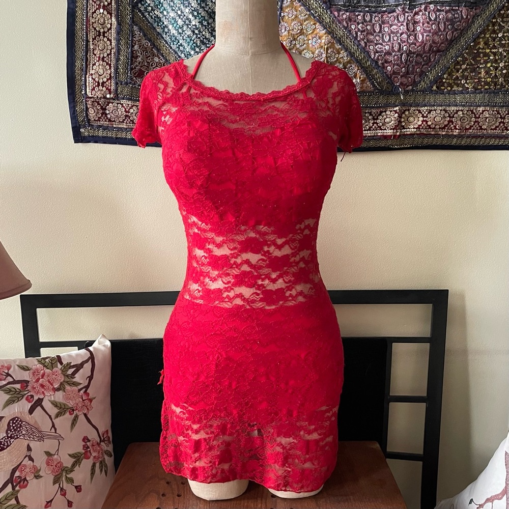 Swimsuit with coverup dress